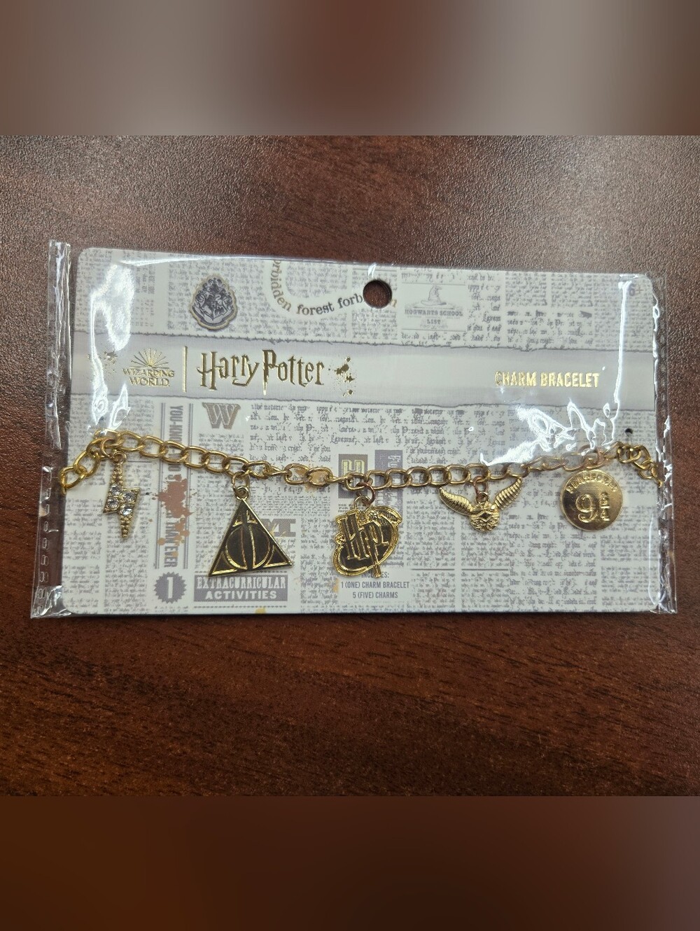 Harry Potter Gold Charm Bracelet
